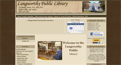 Desktop Screenshot of langworthylibrary.org